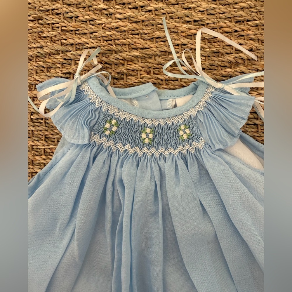 š Baby Bundle ā Janie and Jack Onesies + Blue Smocked Dress | 3ā6 Months - Picture 11 of 14